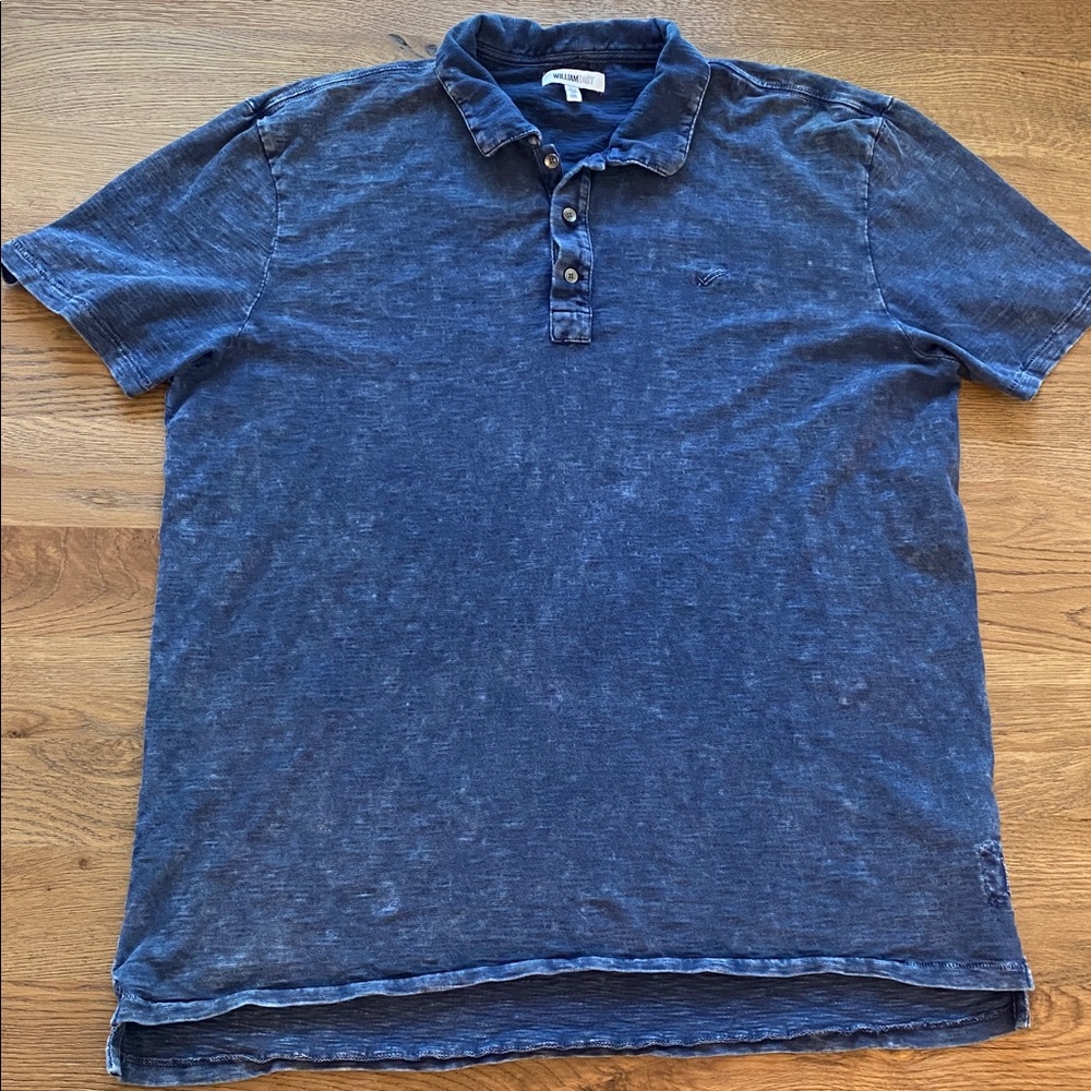 William Rast Navy Polo Shirt XXL